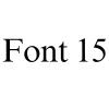 Font 15