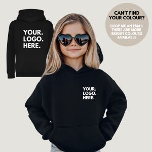Kids Branded Over The Head Hoodie Printed With Your Logo