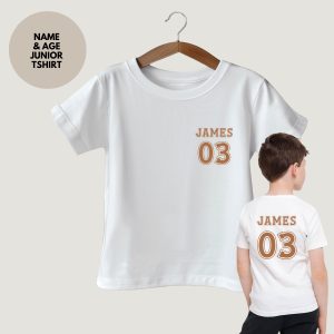Kids Birthday Number & Name Tshirt