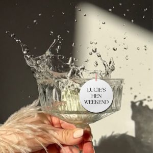 Personalised Hen Party/Bridal Shower Prosecco Drinks Toppers with Pegs