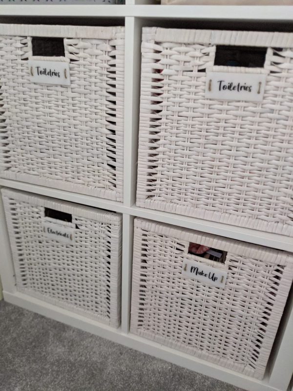 White Acrylic Tag with Text (Holes)