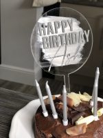 Personalised Acrylic Cake Topper