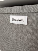 White Acrylic Tag with Text (Holes)