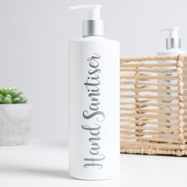 Individual 500ml Luxury White Pump Bottle - DYO
