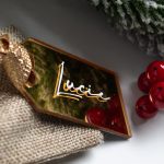 Personalised Mirror Gold Tag