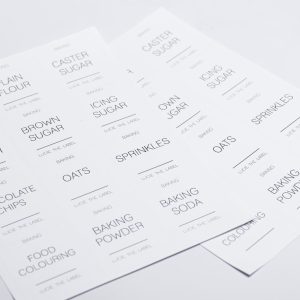 Individual Waterproof White Label