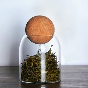 INDIVIDUAL 0.5L (SMALL SIZE) GLASS JAR WITH CORK BALL LID