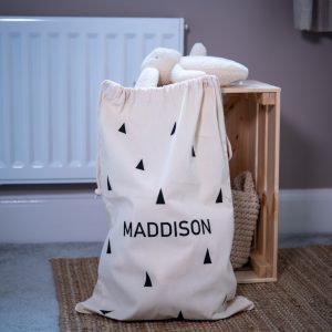 Personalised Scandi Drawstring Toy Bag