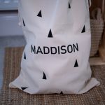 Personalised Scandi Drawstring Toy Bag