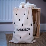 Personalised Scandi Drawstring Toy Bag