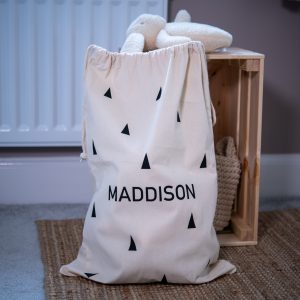 Personalised Scandi Drawstring Toy Bag
