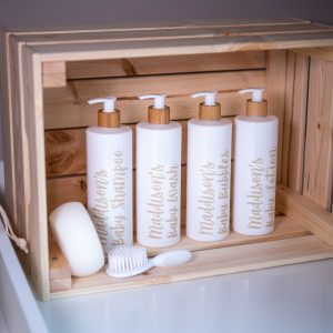 Set of 4 Personalised Baby Bottles