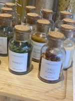 Glass Herbs and Spices Jar with Cork Stopper