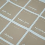 Individual Beige Waterproof Vinyl Label 60mm x 60mm
